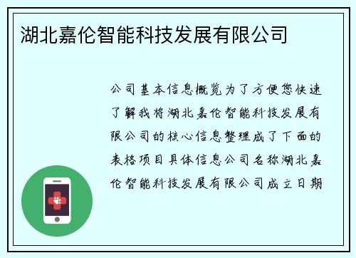湖北嘉伦智能科技发展有限公司